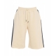 Pantaloni corti da jogging beige