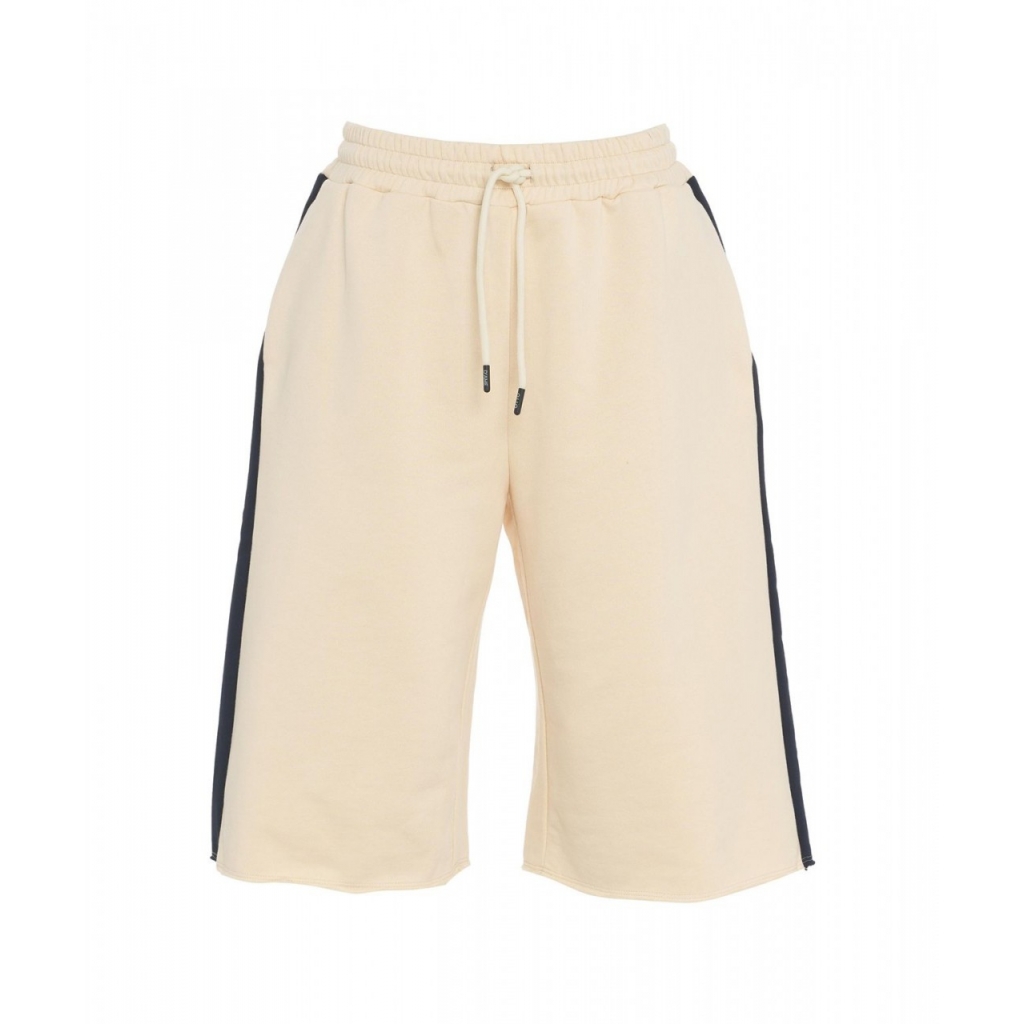 Pantaloni corti da jogging beige