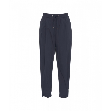 Pantaloni in nylon stretch Resort blu scuro