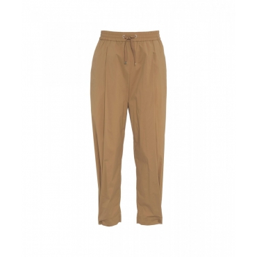 Pantaloni in nylon stretch Resort marrone chiaro