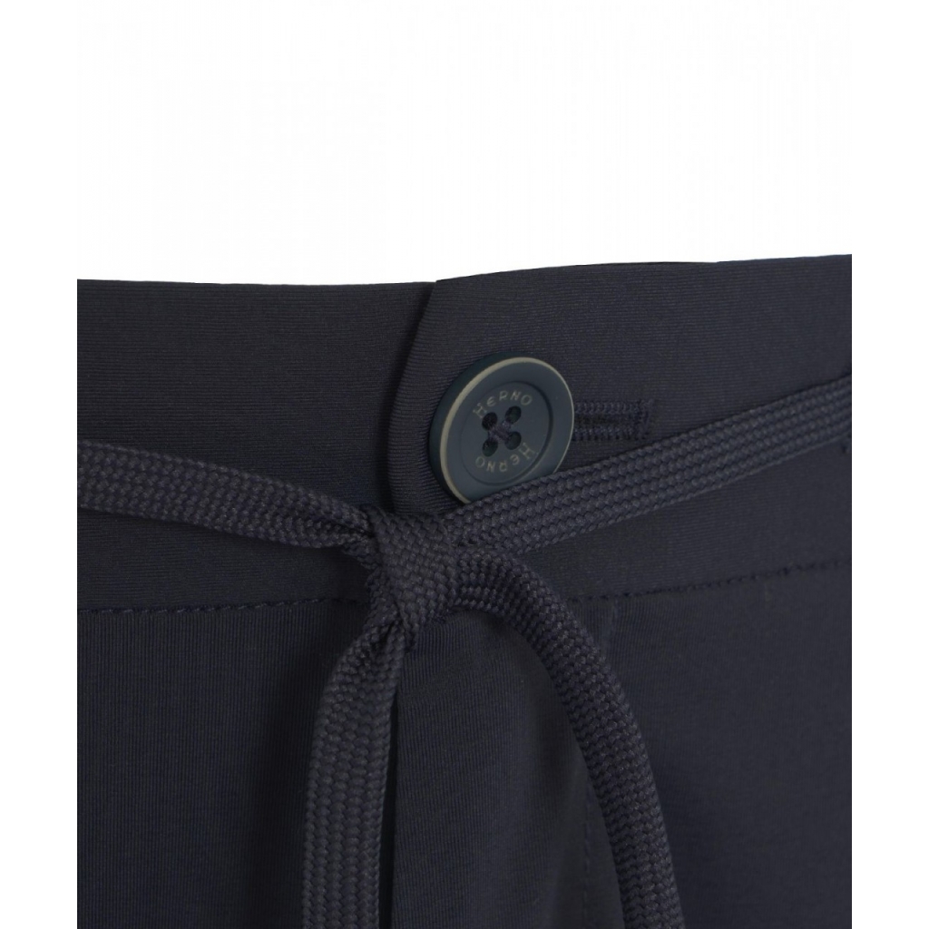 Pantaloni chino stretch blu scuro