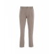 Pantaloni chino in light nylon stretch tortora