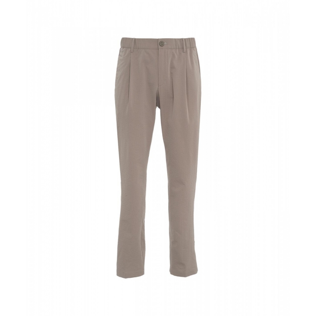 Pantaloni chino in light nylon stretch tortora