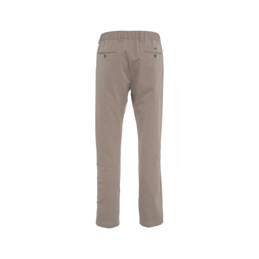 Pantaloni chino in light nylon stretch tortora