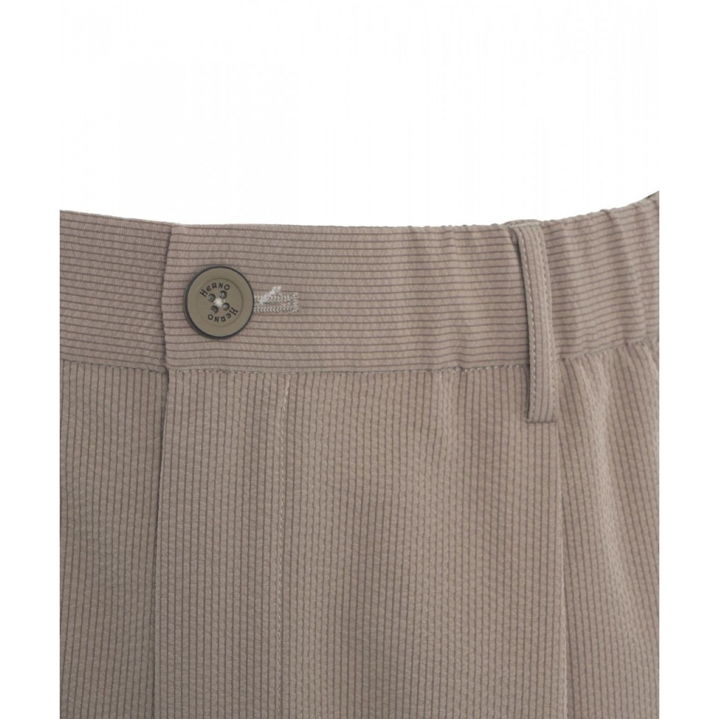 Pantaloni chino in light nylon stretch tortora