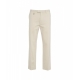 Pantaloni chino in jersey beige