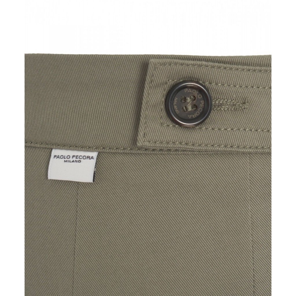 Pantaloni chino con tasche verde