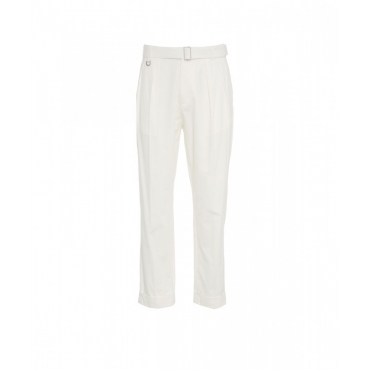 Pantaloni chino con cintura bianco