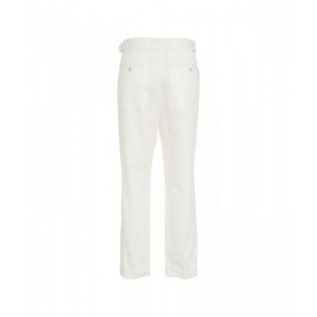 Pantaloni chino con cintura bianco