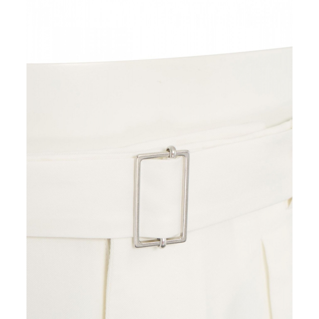 Pantaloni chino con cintura bianco