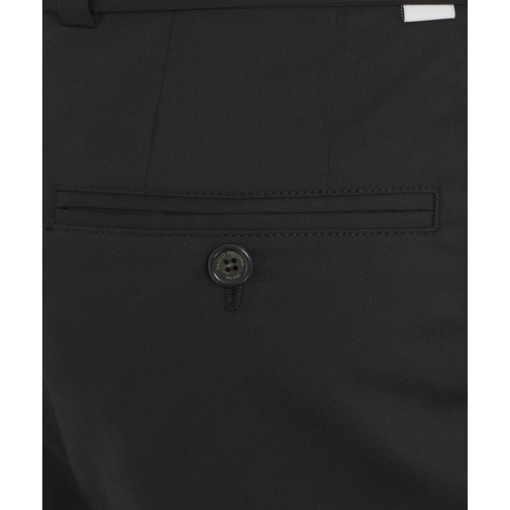 Pantaloni chino con cintura nero