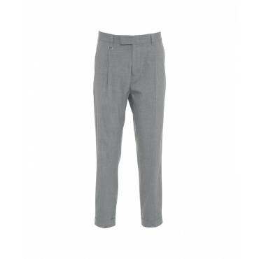 Pantaloni chino relaxed fit Duomo grigio