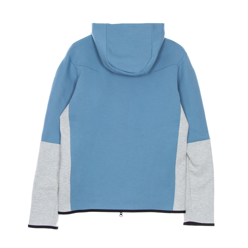 felpa leggera cappuccio zip uomo sportswear tech fleece hoodie CERULEAN/WHITE/GREY HEATHER/BLACK