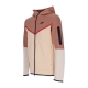 felpa leggera cappuccio zip uomo sportswear tech fleece hoodie MINERAL CLAY/WHITE ONYX/SANDDRIFT/BLACK