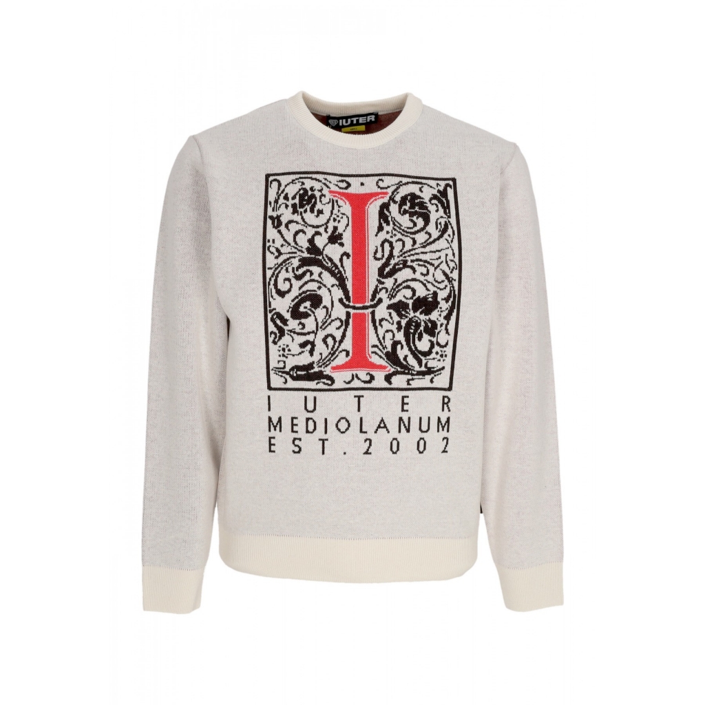 maglione uomo mediolanum jumper DUSTY WHITE