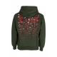 felpa cappuccio uomo ribs coral hoodie PINE