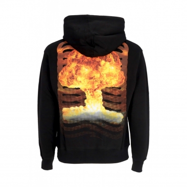 felpa cappuccio uomo ribs atomic hoodie BLACK