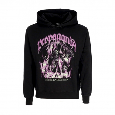 felpa cappuccio uomo drag hoodie BLACK