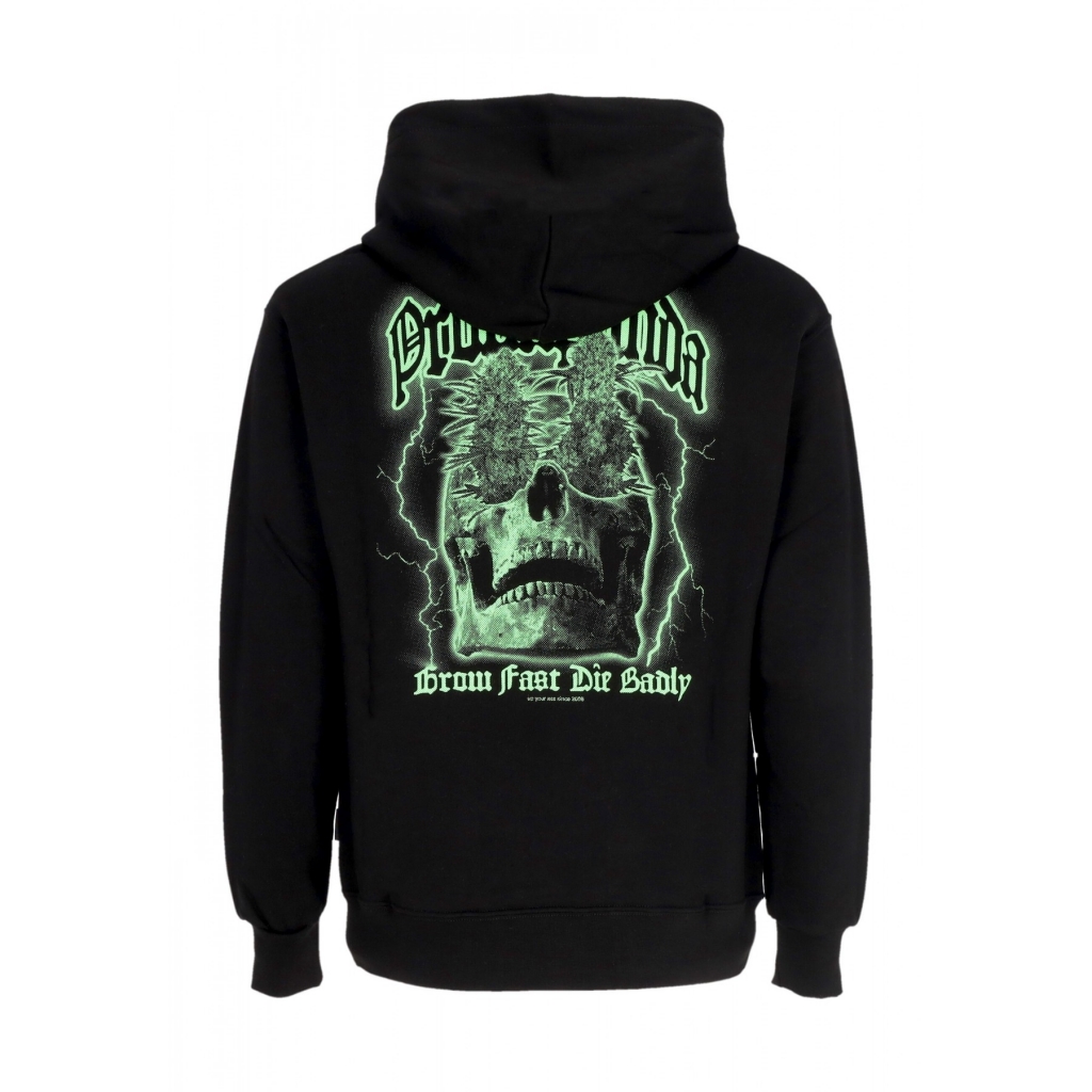 felpa cappuccio uomo pure hoodie BLACK