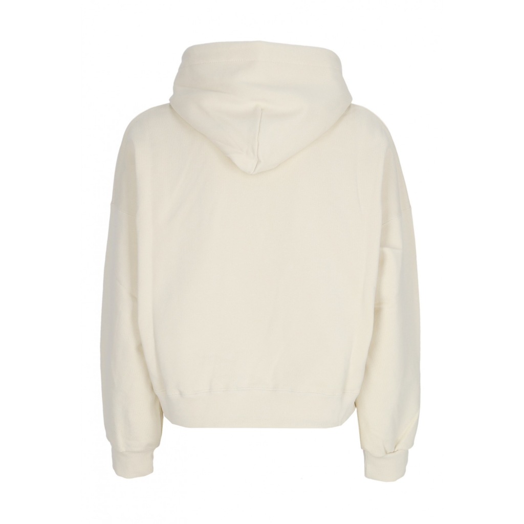 felpa cappuccio corta donna w mantis croptop hoodie BONE