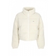 orsetto donna crop teddy essential puffer ANCIENT WHITE