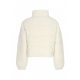 orsetto donna crop teddy essential puffer ANCIENT WHITE