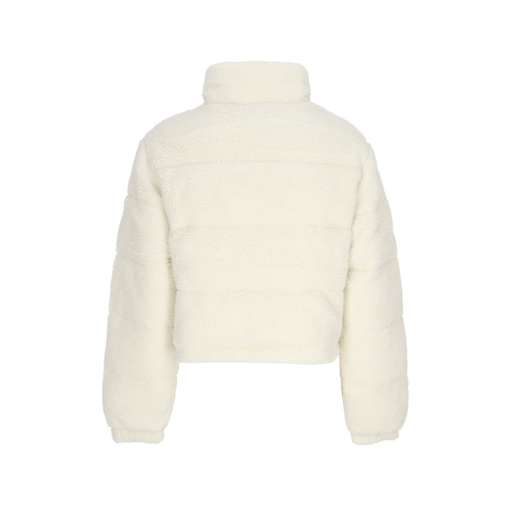 orsetto donna crop teddy essential puffer ANCIENT WHITE