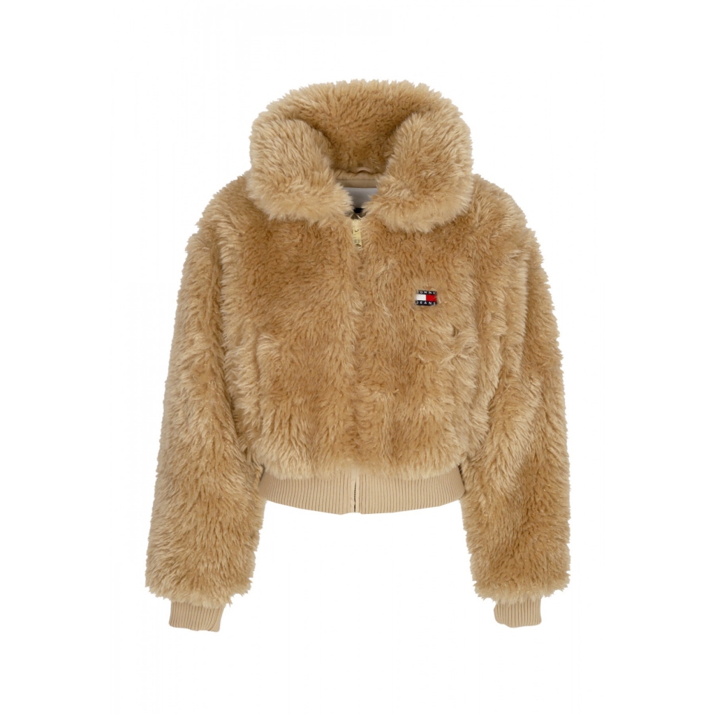 pelliccia donna faux shearling jacket GENTLE GOLD