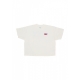 maglietta donna w overlay tee UNBLEACHED