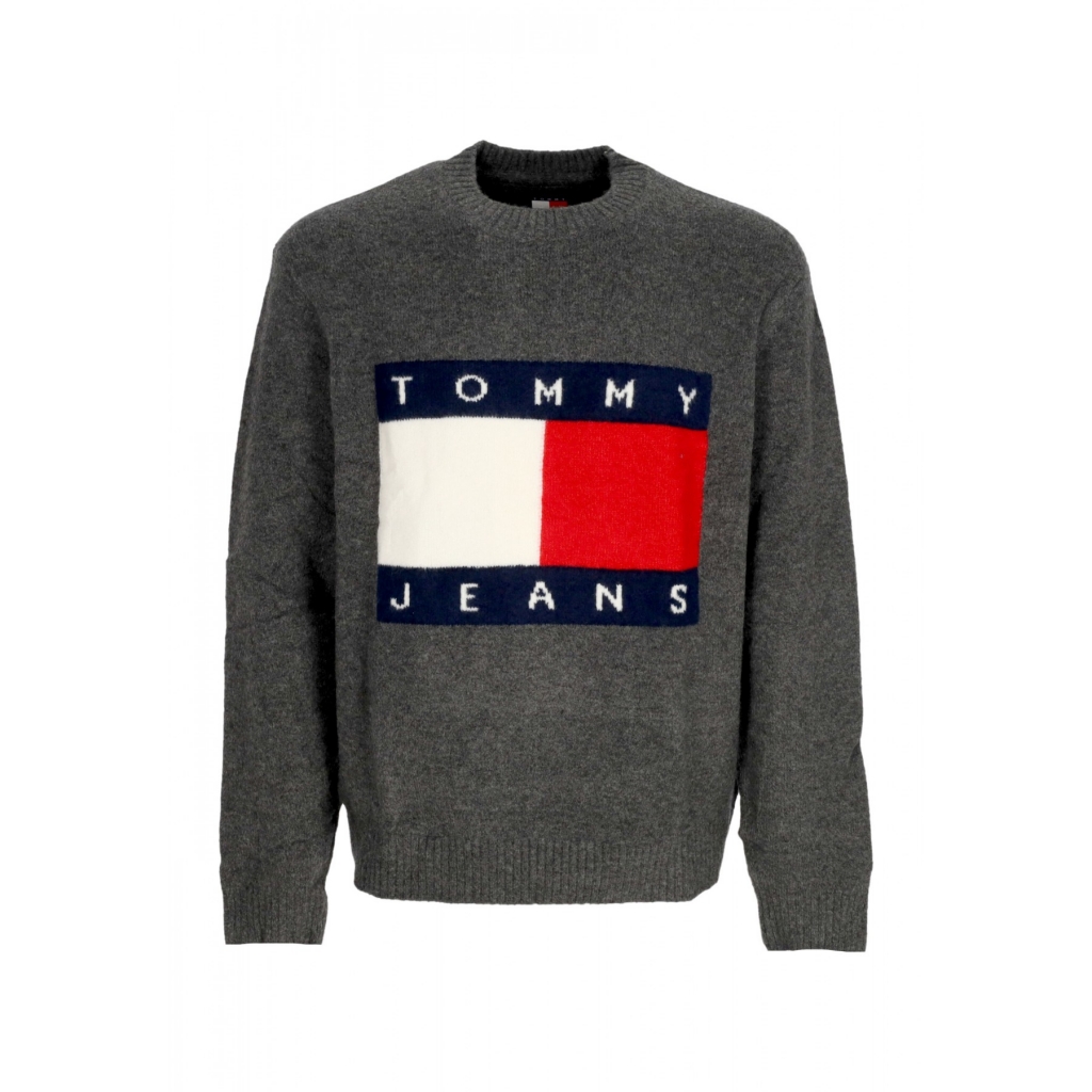 maglione uomo melange flag sweater NEW CHARCOAL MELANGE