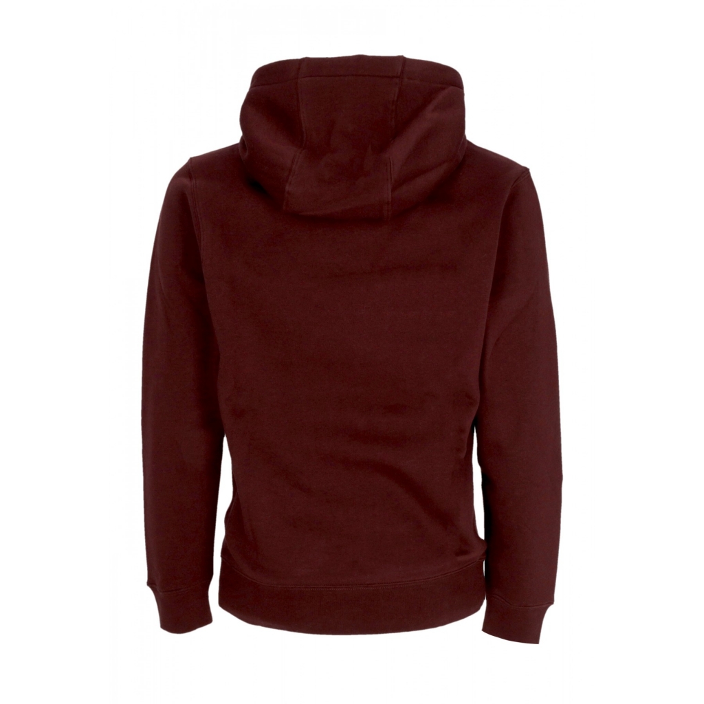 felpa cappuccio uomo sportswear club fleece hoodie BURGUNDY CRUSH/BURGUNDY CRUSH/WHITE