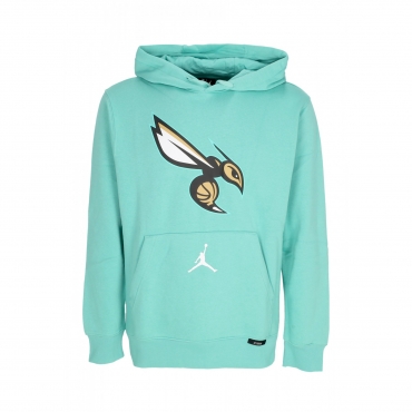 felpa cappuccio uomo nba city edition club hoodie chahor MINT/WHITE