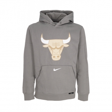 felpa cappuccio uomo nba city edition club hoodie chibul DARK STEEL GREY/WHITE