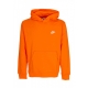 felpa cappuccio uomo sportswear club fleece hoodie SAFETY ORANGE/SAFETY ORANGE/WHITE