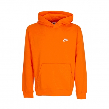 felpa cappuccio uomo sportswear club fleece hoodie SAFETY ORANGE/SAFETY ORANGE/WHITE