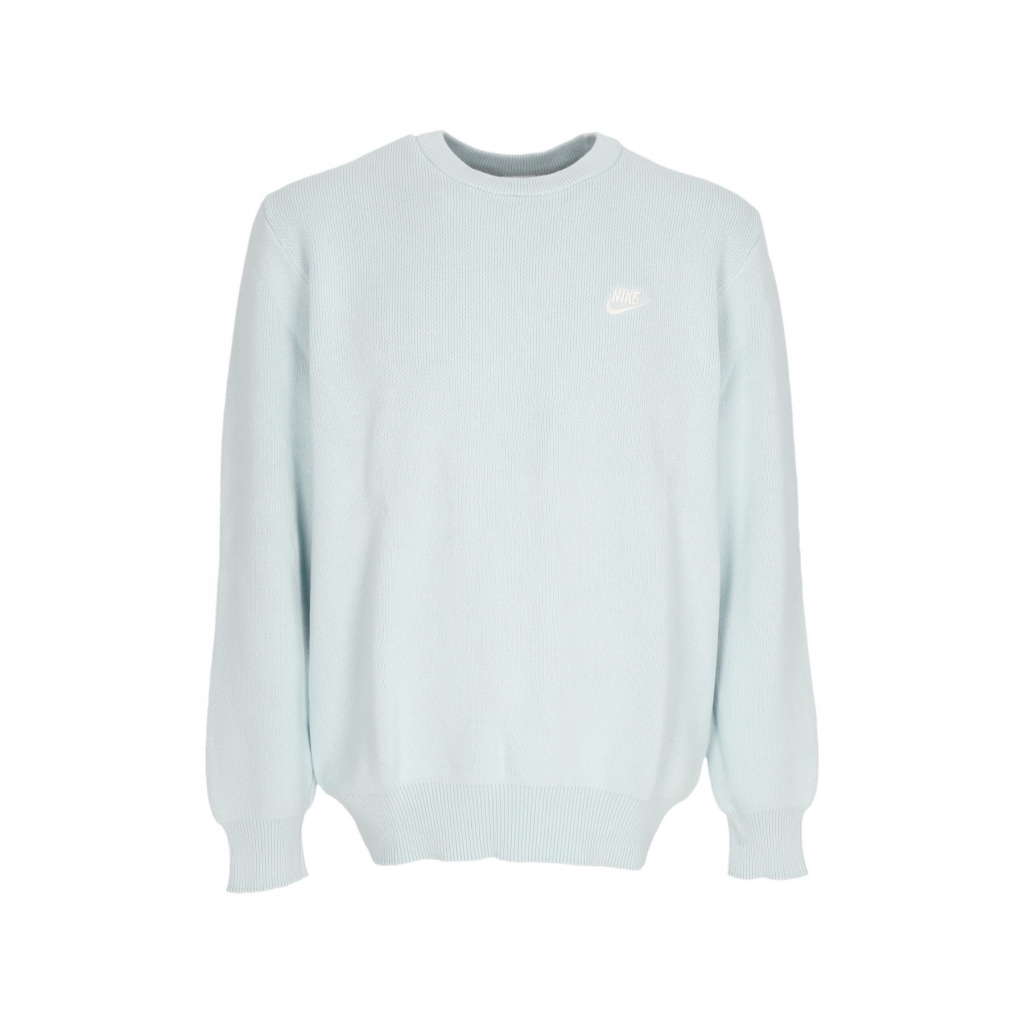 maglione leggero uomo club crewneck GLACIER BLUE/WHITE