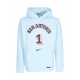 felpa cappuccio uomo nba city edition club hoodie n 1 victor wembanyama sanspu GLACIER BLUE