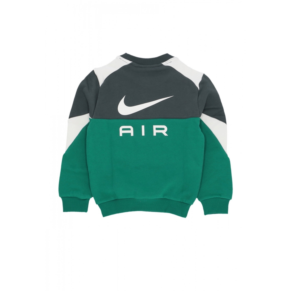 felpa girocollo ragazzo air crewneck MALACHITE/VINTAGE GREEN/SAIL/SAIL