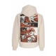 felpa cappuccio uomo leshen comic hoodie BEIGE