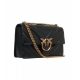 Borsa a spalla trapuntata Love One Classic nero