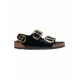 Sandali Milano Big Buckle nero