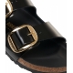 Sandali Milano Big Buckle nero