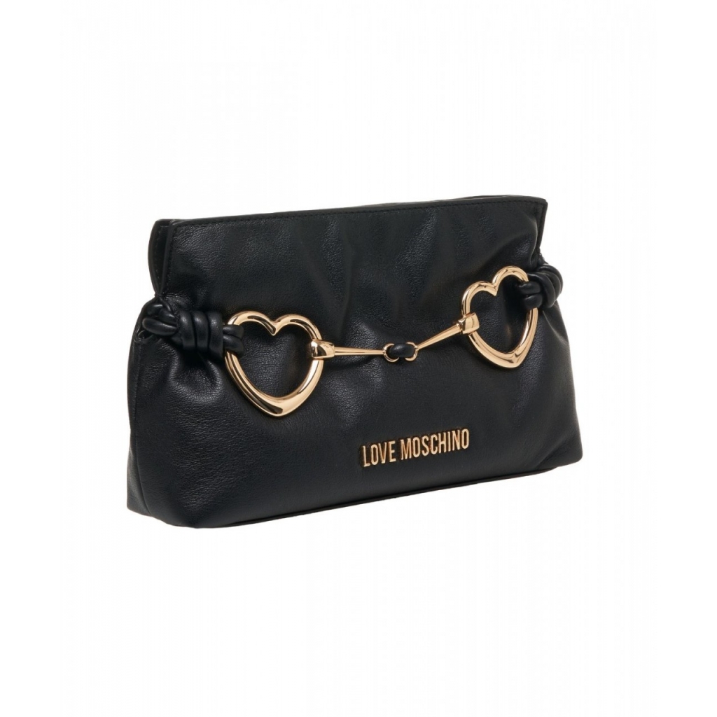 Pochette con dettaglio logo nero