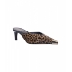 Sabot con stampa animalier Kasia marrone