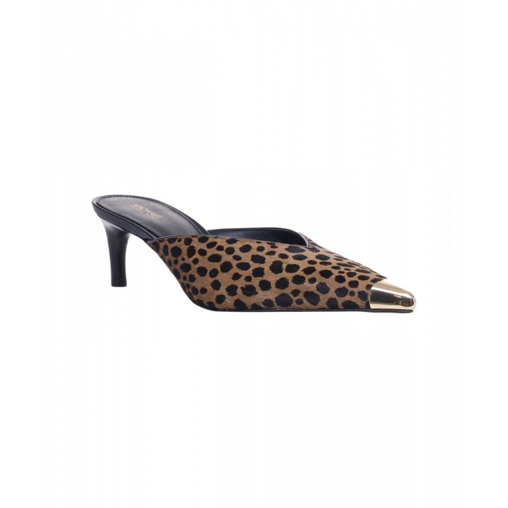 Sabot con stampa animalier Kasia marrone