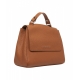 Borsa in pelle Sveva Soft marrone