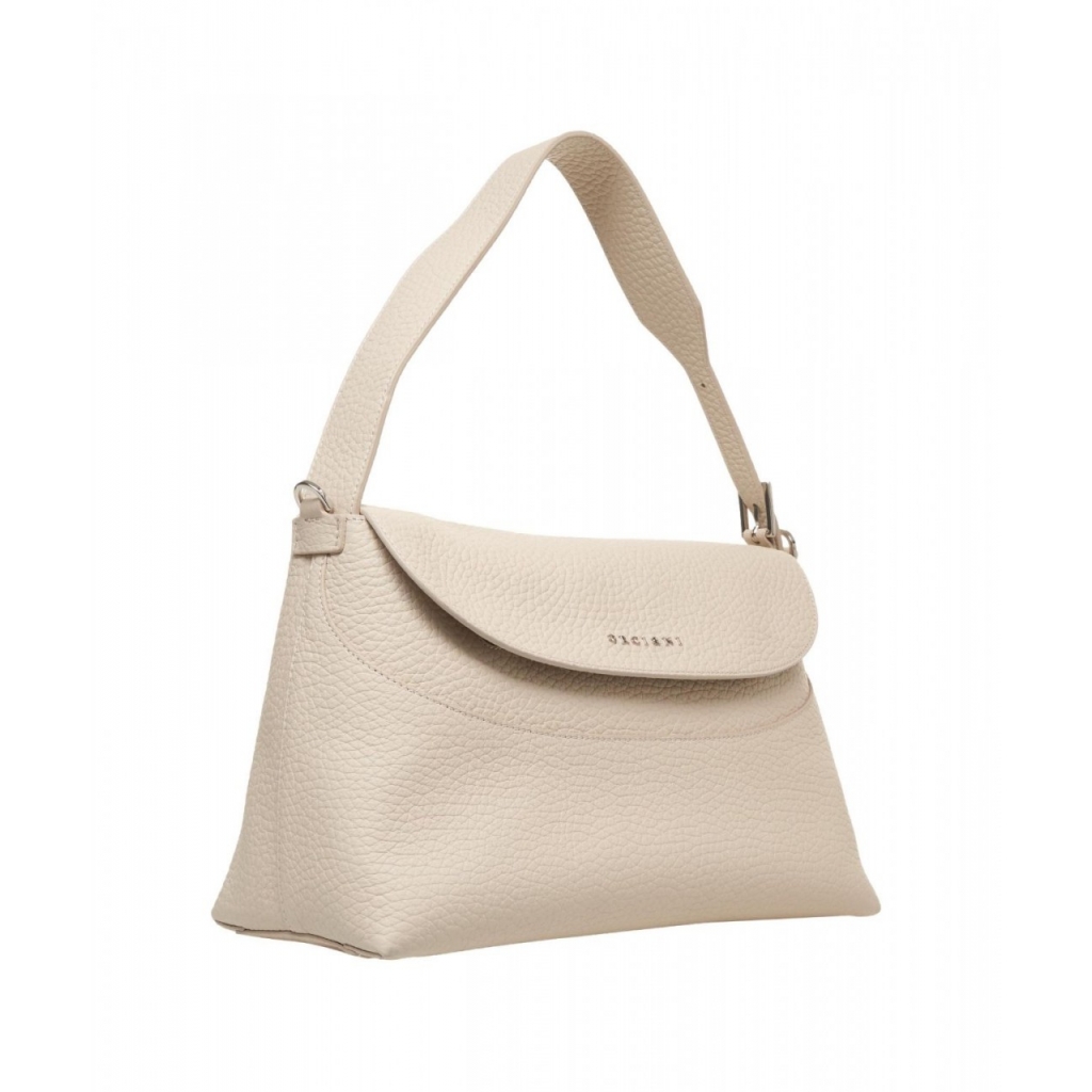 Borsa a spalla in pelle Nana beige