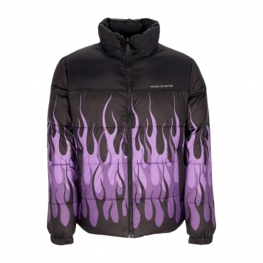 piumino uomo puffy jacket BLACK/PURPLE