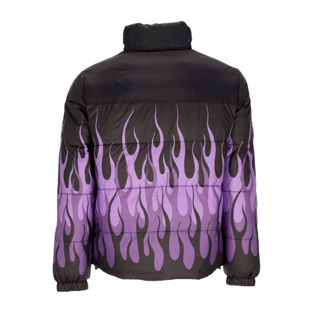 piumino uomo puffy jacket BLACK/PURPLE