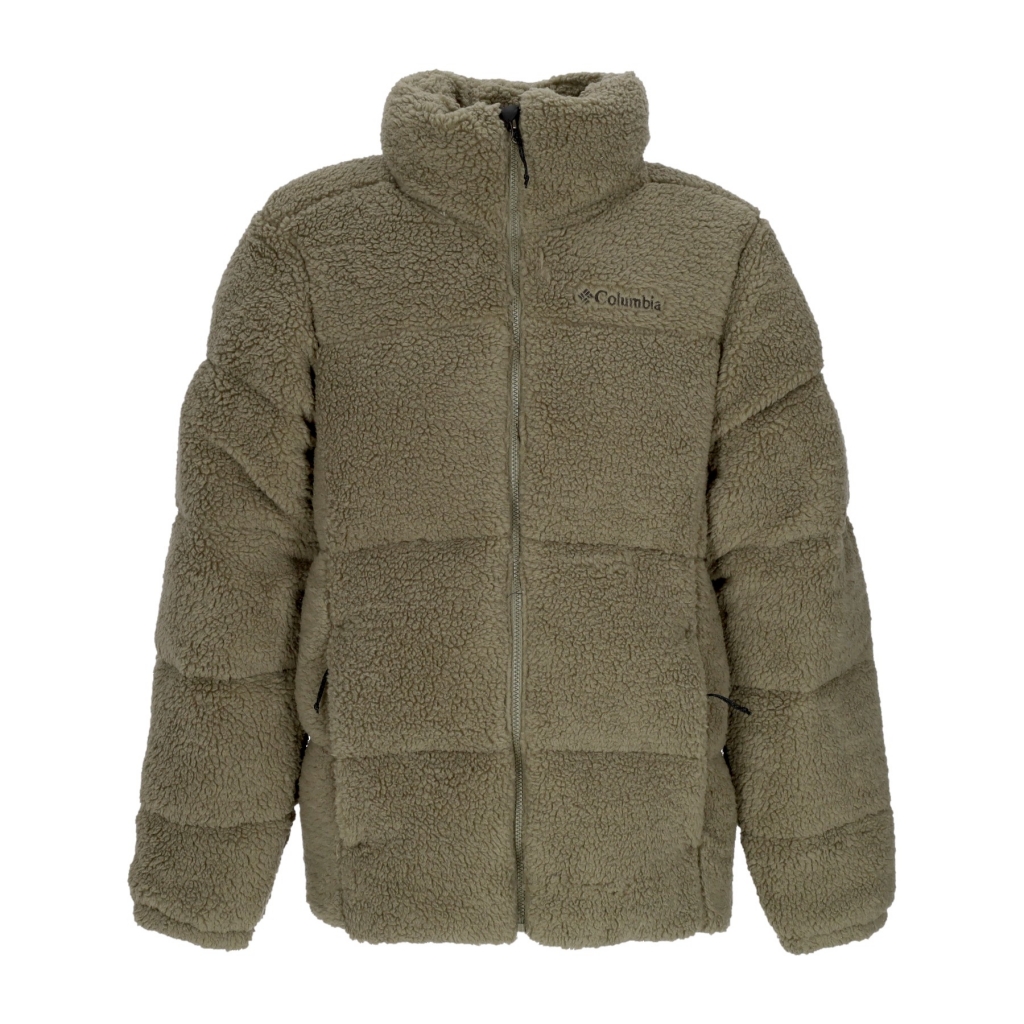 orsetto uomo puffect sherpa jacket STONE GREEN